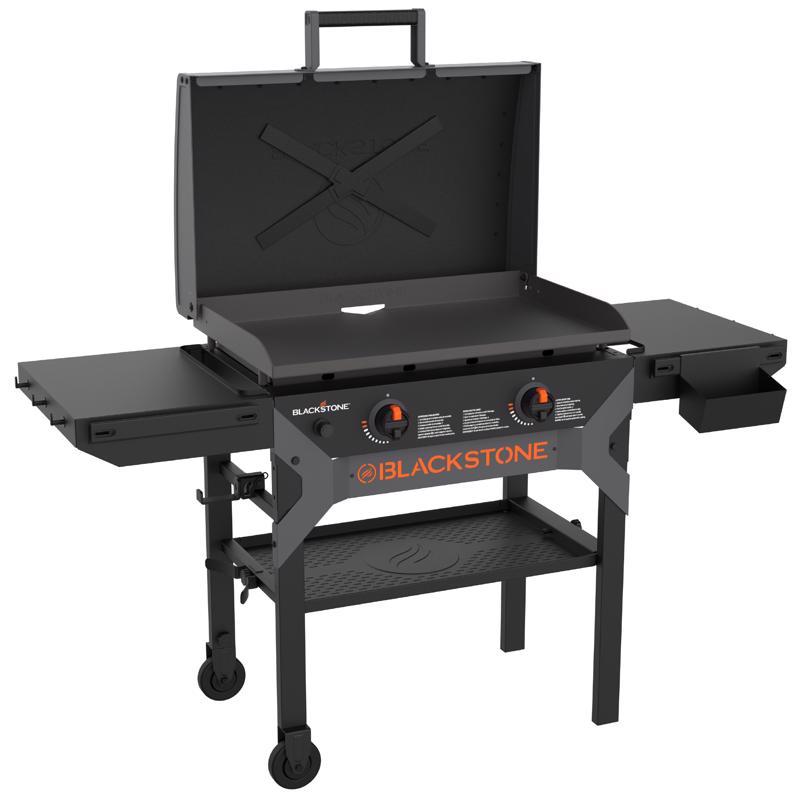 Blackstone 2311 Iron Forged 2 Burner Liquid Propane Outdoor Griddle with Hood Black