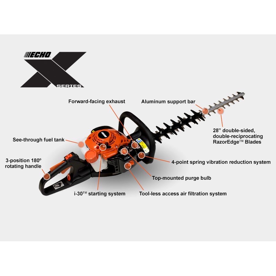 Echo HC-2810 21.2CC 28" HEDGE TRIMMER