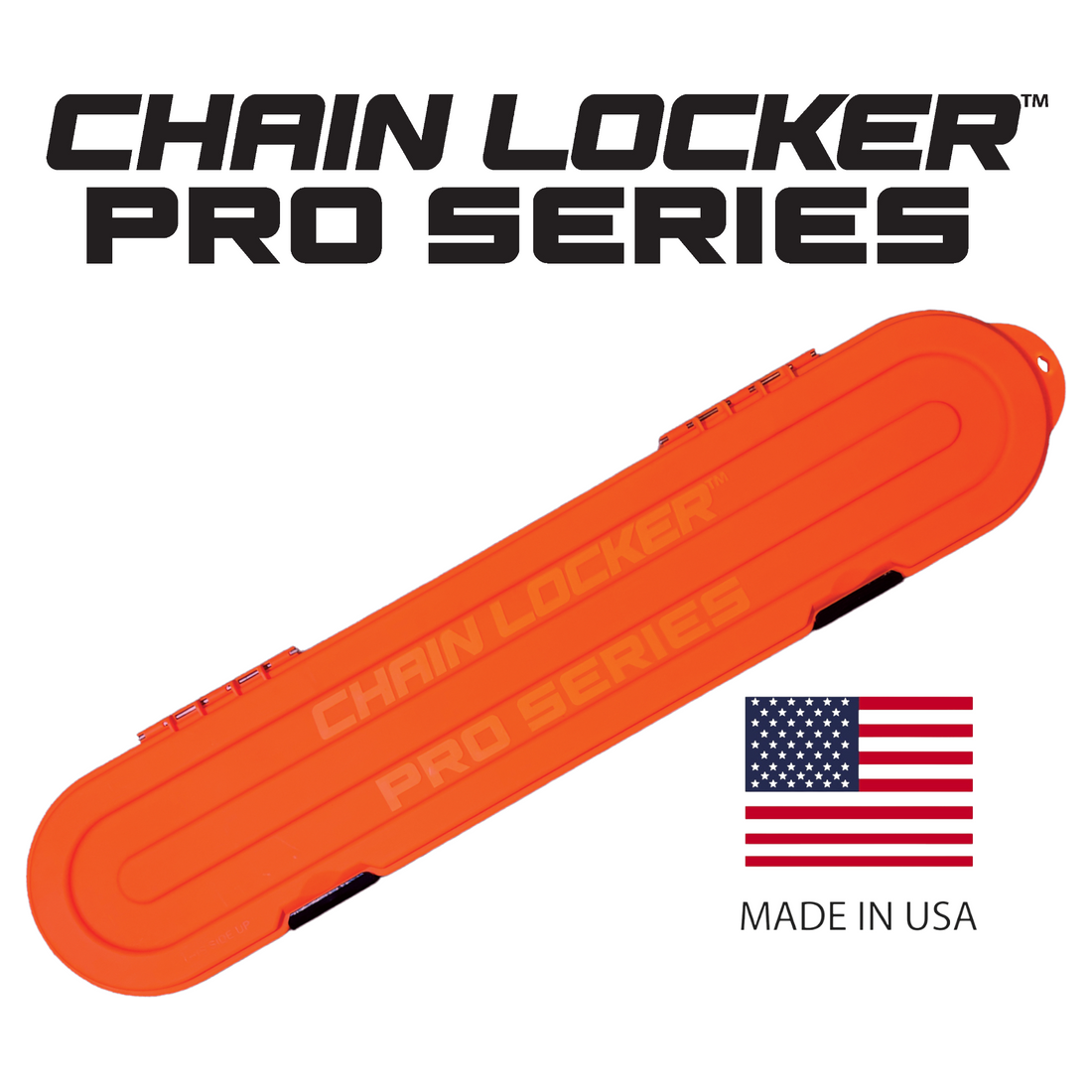 Chain Locker Pro Series Chainsaw Chain Storage Case Orange Organization Box Universal