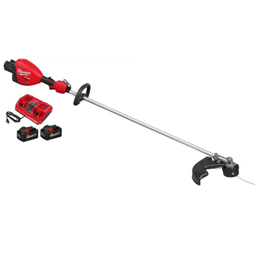 Milwaukee M18 FUEL Dual Battery 3006-22 17 in. Battery String Trimmer Kit (Battery & Charger)