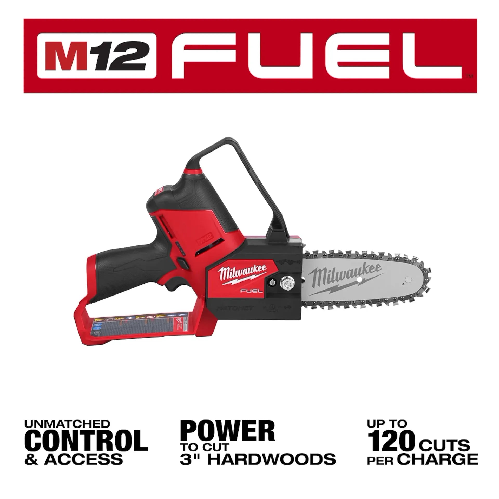 Milwaukee M12 FUEL 6 in. HATCHET 12V Lithium-Ion Brushless Cordless Battery Pruning Saw 2527-20 (Tool-Only)