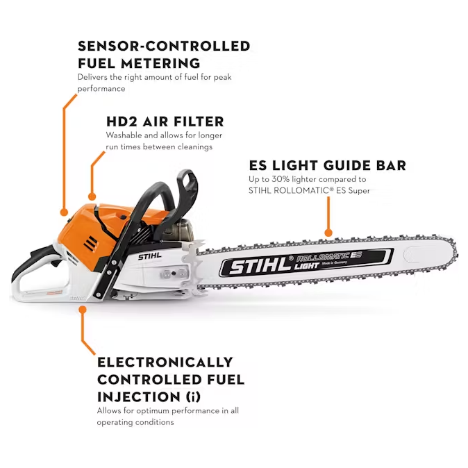 STIHL MS 500¡ Professional Chainsaw - 79.2 cc - 6.7 HP*