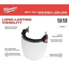 Milwaukee BOLT Clear Dual Coat Lens Full Face Shield