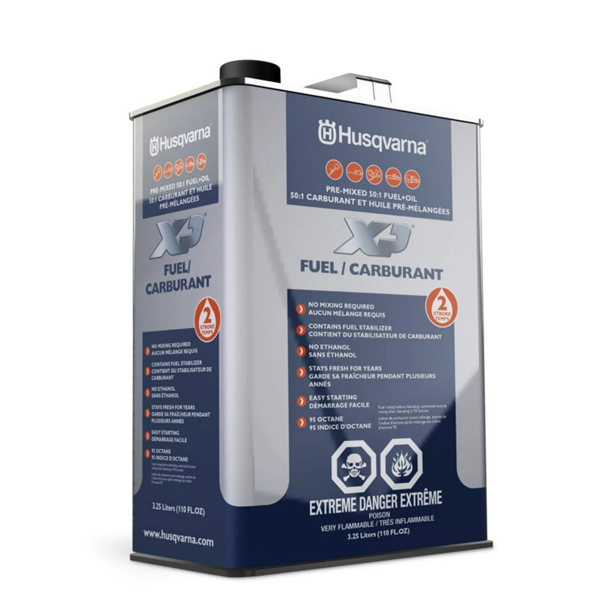 Husqvarna Gasoline (50:1) Pre-mixed 2-Cycle Fuel,110 oz