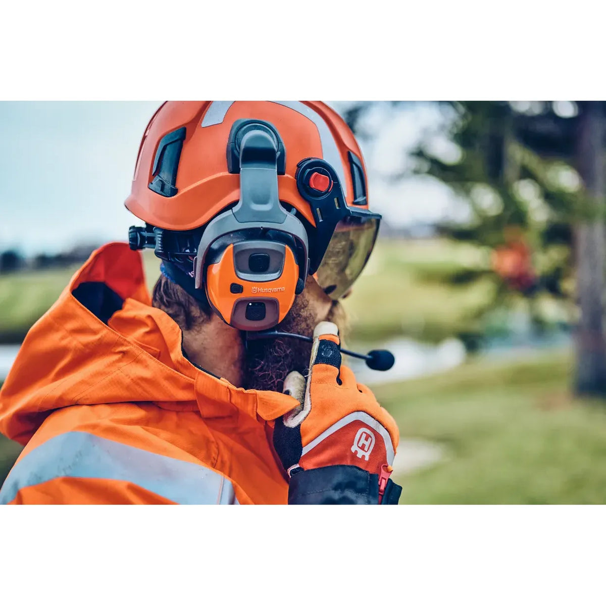 Husqvarna X-COM Active, helmet mount