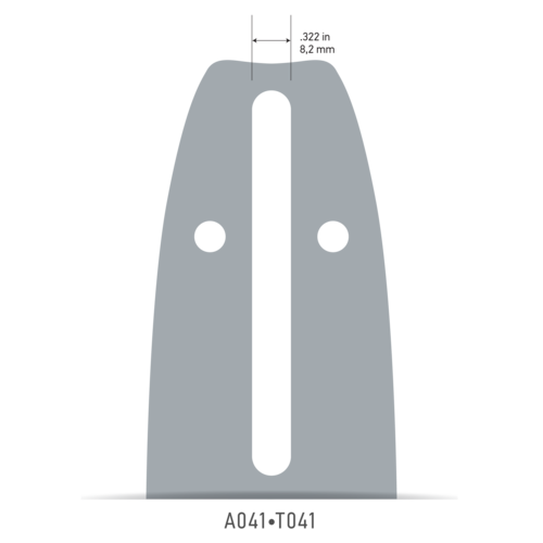 Oregon AdvanceCut™ Guide Bar, 0SXEA041 - 3/8" Pitch (LP) / .050" Gauge