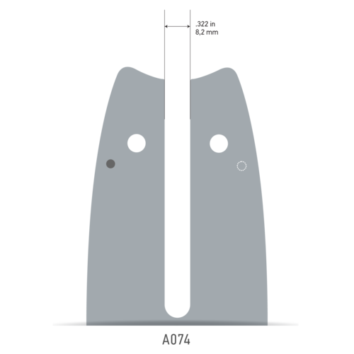 Oregon AdvanceCut™ Guide Bar, 0SXEA074 - 3/8" Pitch (LP) / .050" Gauge