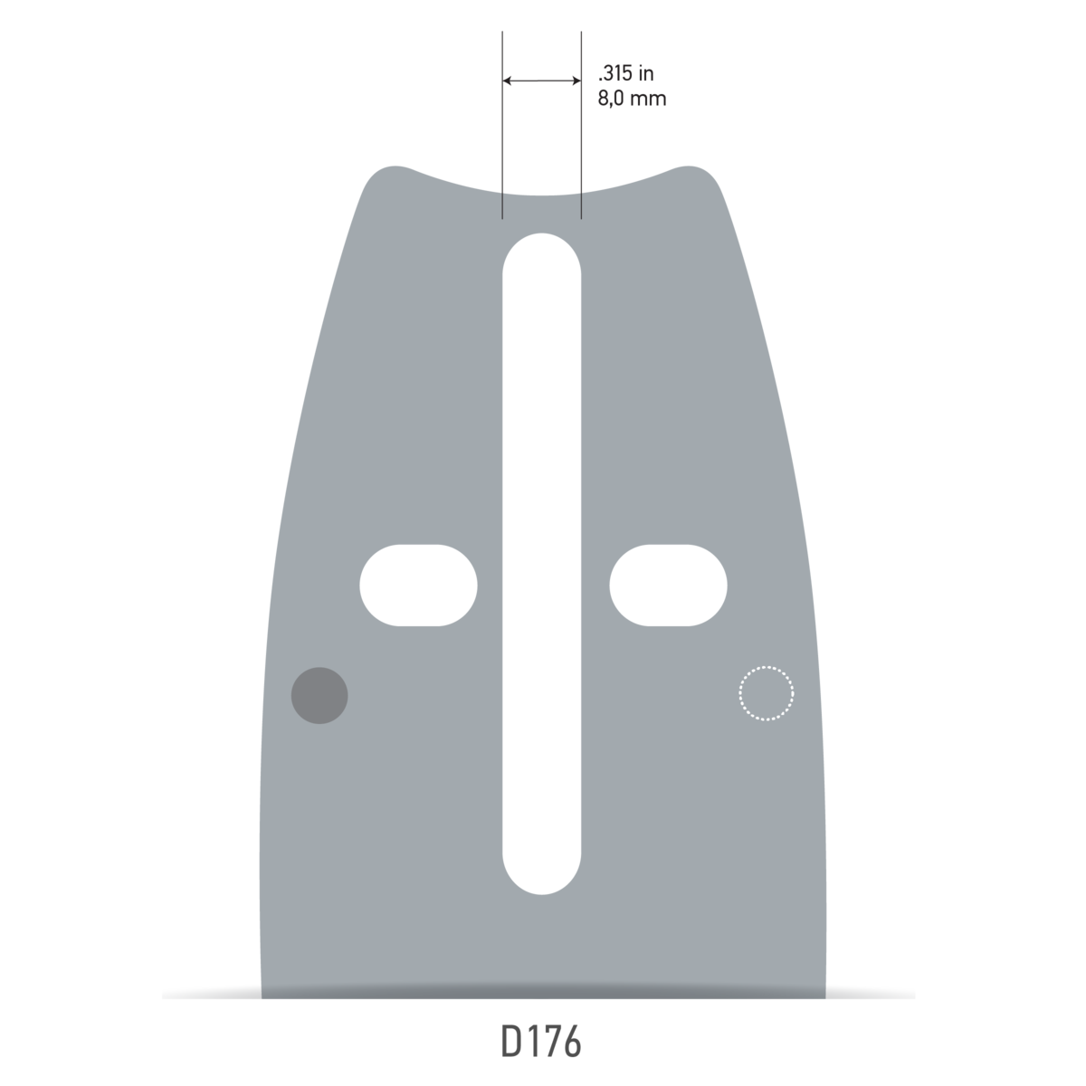 Oregon Lightweight VersaCut™ Guide Bar,  0VXLHD176 - .3/8" Pitch / .050" Gauge
