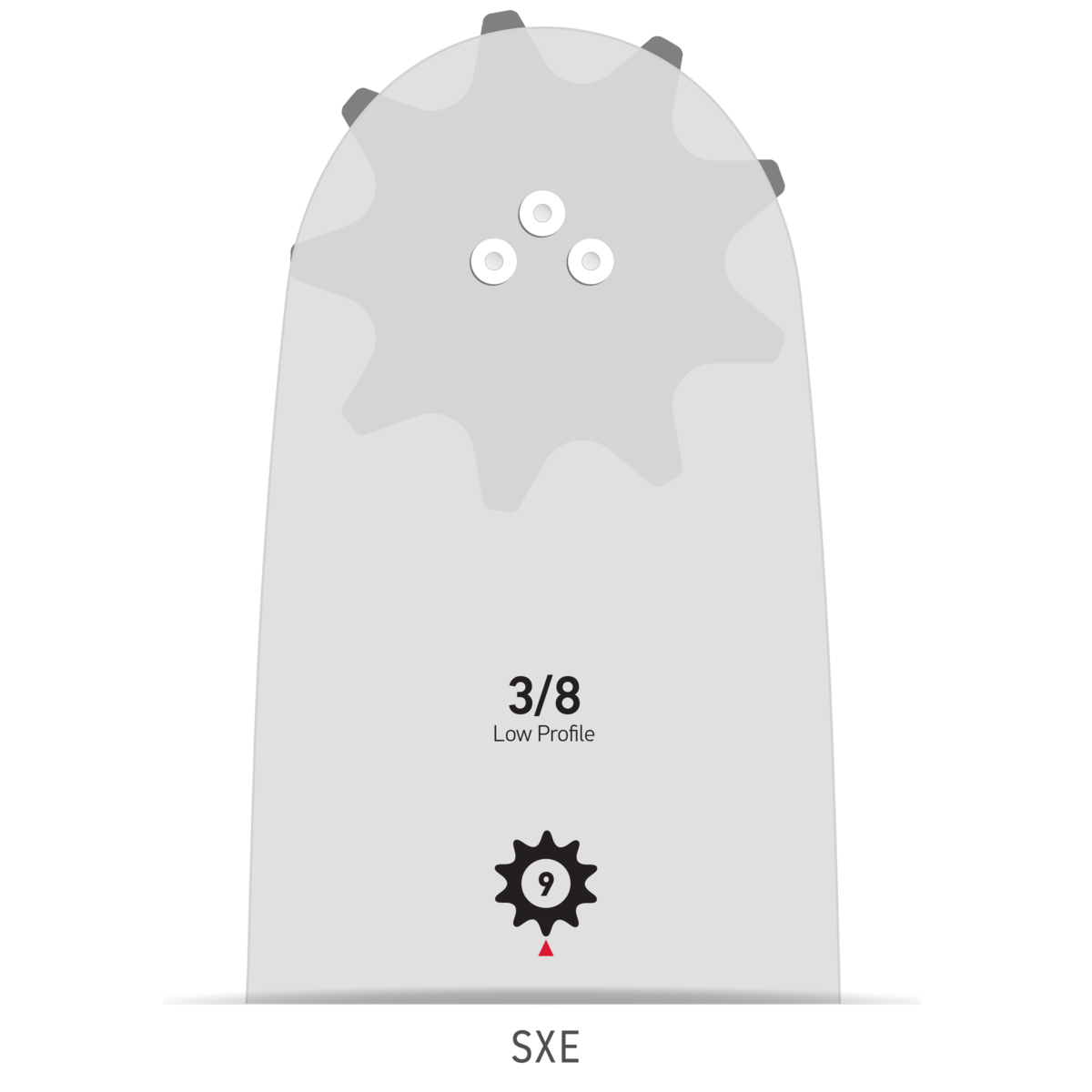 Oregon AdvanceCut™ Guide Bar, 0SXEA074 - 3/8" Pitch (LP) / .050" Gauge