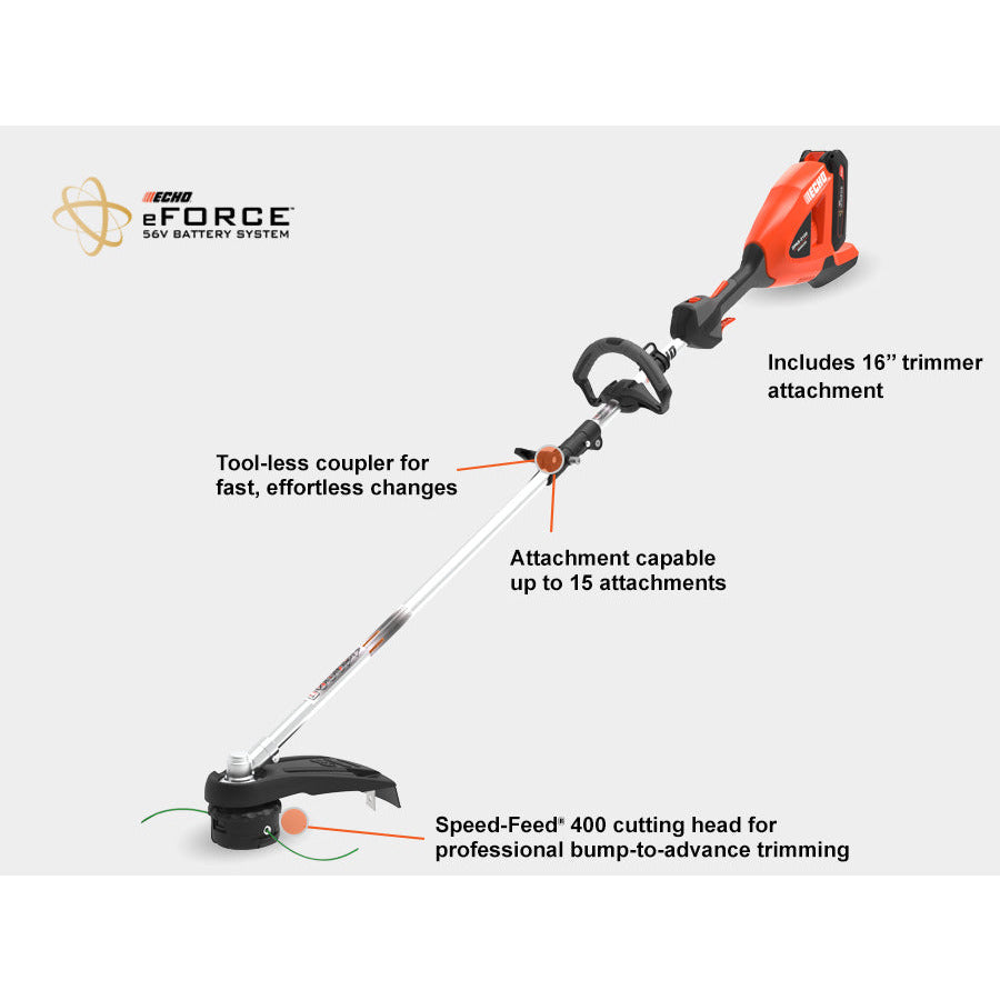 Echo eFORCE Cordless 56 Volt String Trimmer - DSRM-2100SB