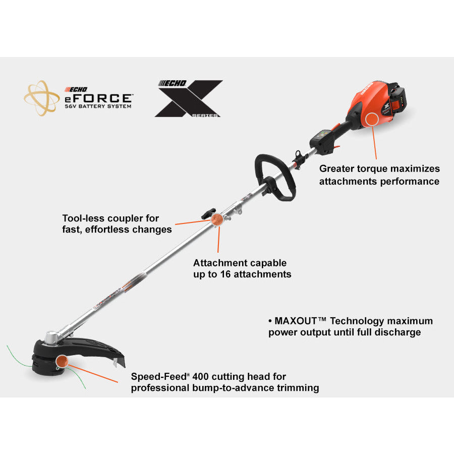 Echo eFORCE Cordless 56 Volt String Trimmer - DSRM-2600SB - X Series