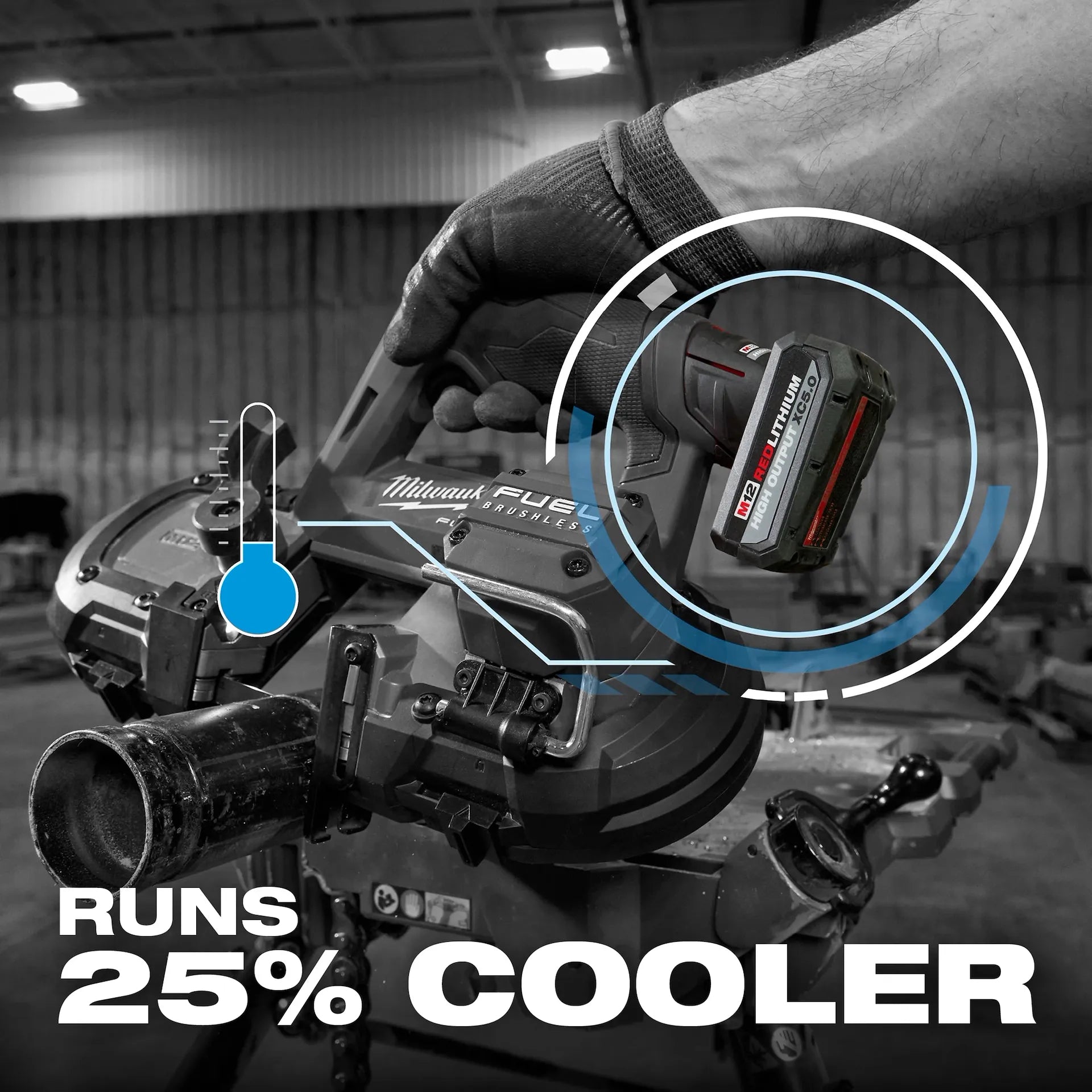 Milwaukee M12 12-Volt Lithium-Ion XC High Output 5.0 Ah Battery 48-11-2450