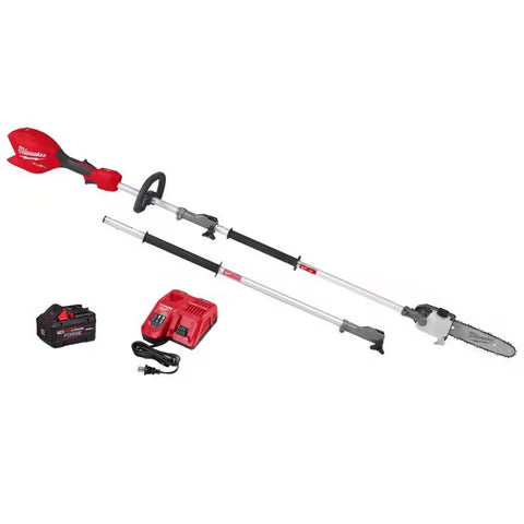 Milwaukee M18 Fuel 3016-21PS 10 in. 18 V Battery Pole Saw Kit w/ Extension (8.0 Forge Battery & Charger)