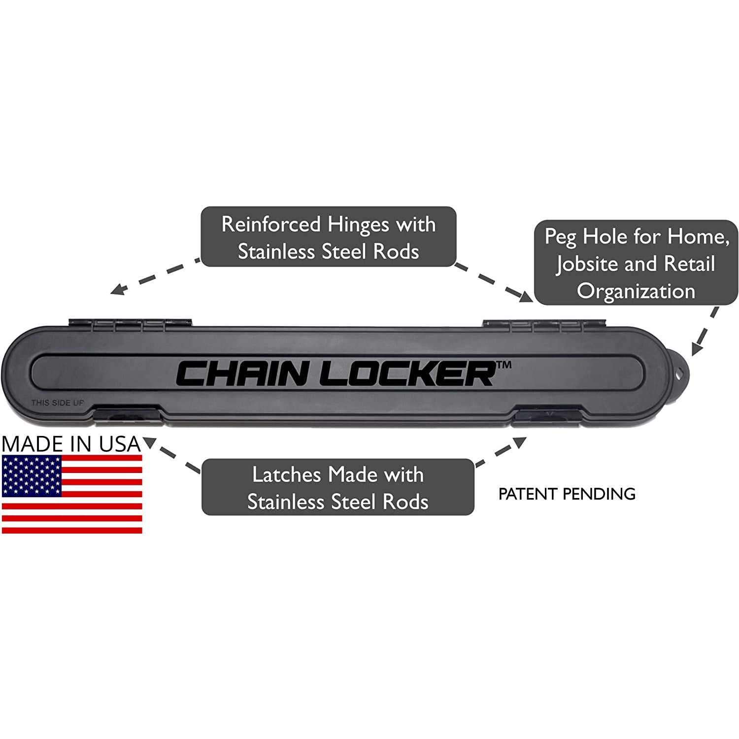 Chain Locker Original Chainsaw Chain Storage Case Orange Organization