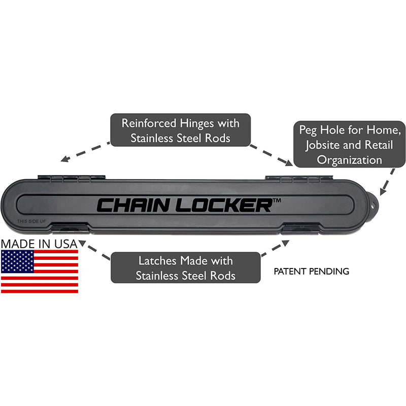 Chain Locker Original Chainsaw Chain Storage Case Orange Organization