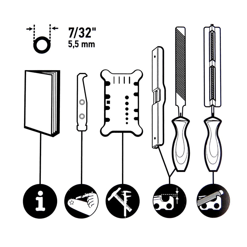 Oregon Pro Chainsaw Sharpening Kit 7/32in. Dia. Model Number 558551