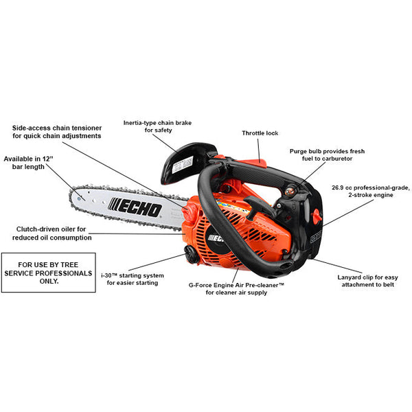 Echo CS-271T Professional Top Handle Chain Saw - 26.9 CC - 1.43 HP*