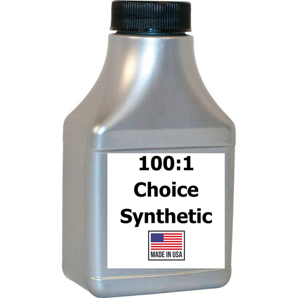 12PK - 100:1 Choice Synthetic Oil (Brand of our Choosing) (6.4 oz - Makes 5 Gallons at 100:1)
