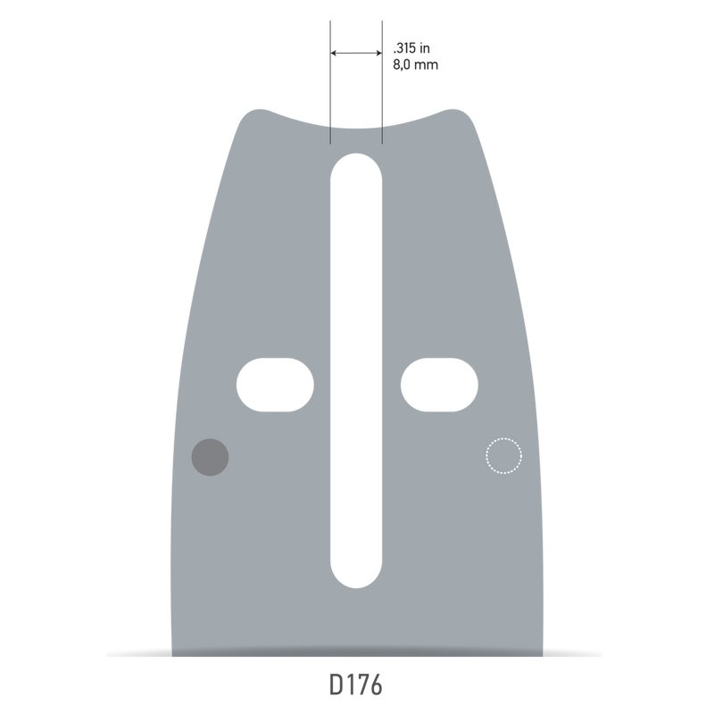 Oregon Lightweight VersaCut™ Guide Bar,  0VXLHD176 - .3/8" Pitch / .050" Gauge